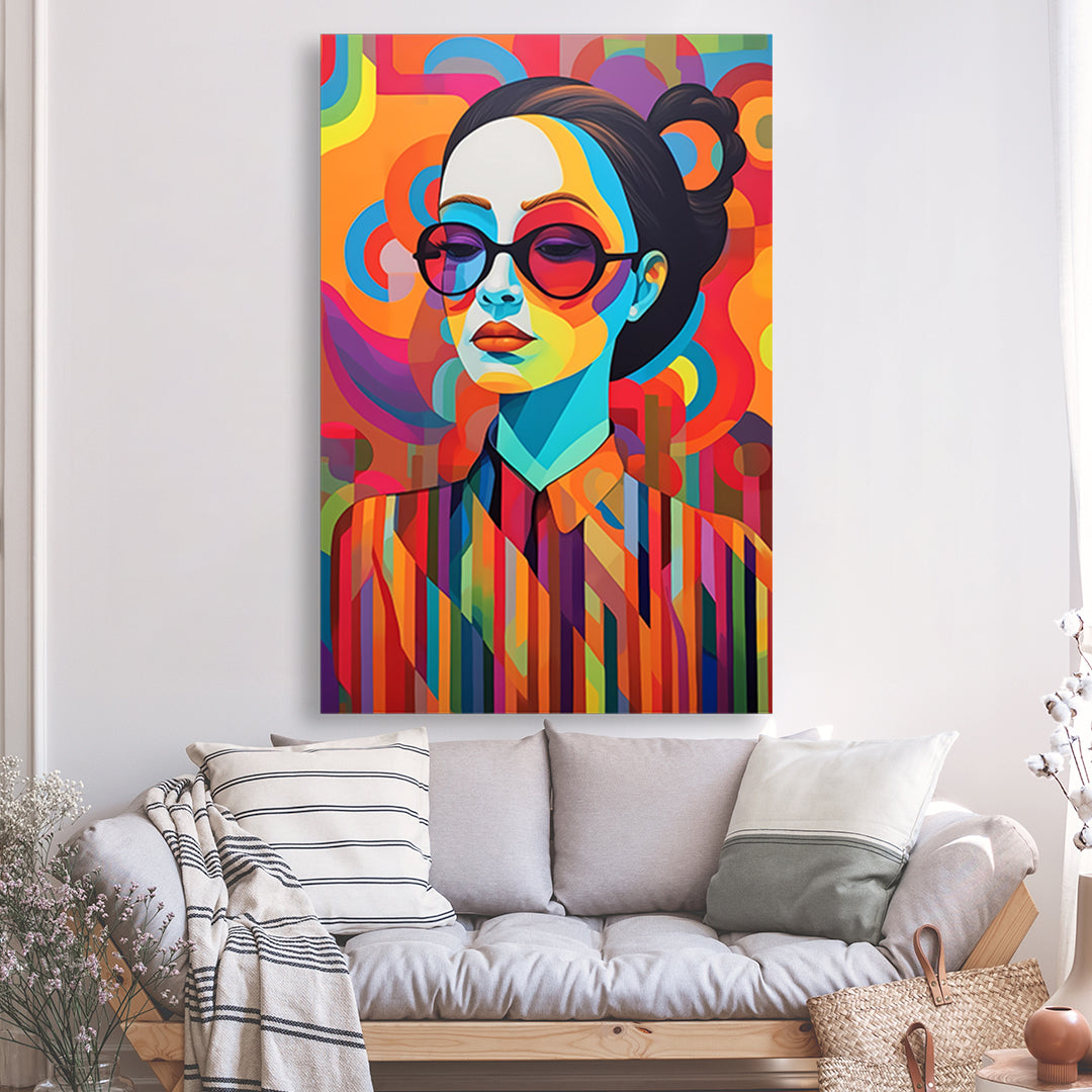 Tableau - Portrait de femme élégante et désinvolte