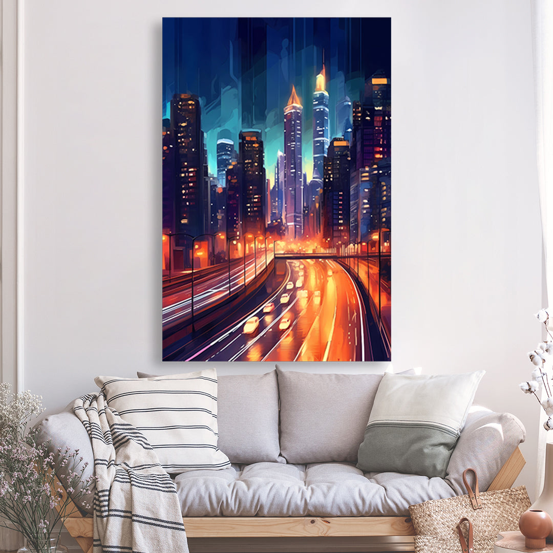 Tableau Illuminations Urbaines - Grand Format | Mindstardust