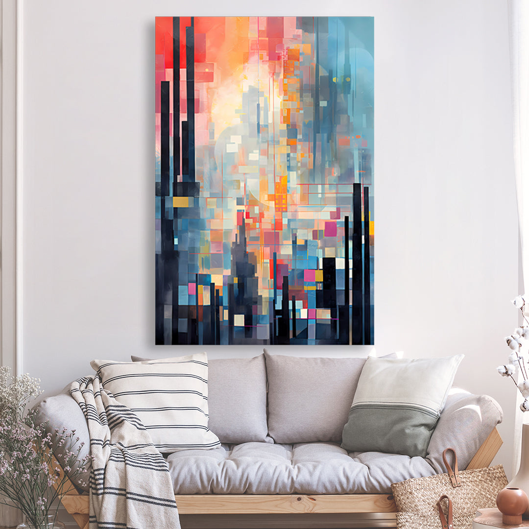 Tableau Silhouettes Urbaines - Grand Format | Mindstardust