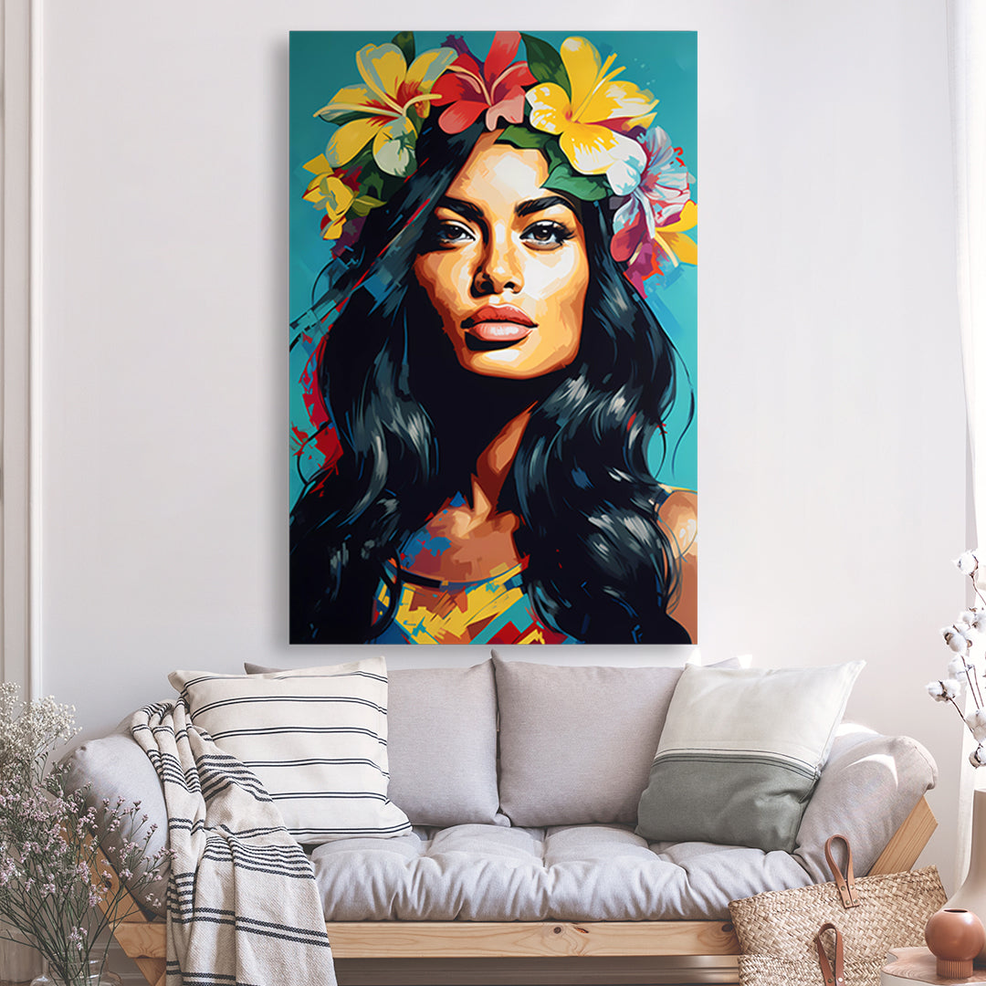 Portrait de femme vahiné