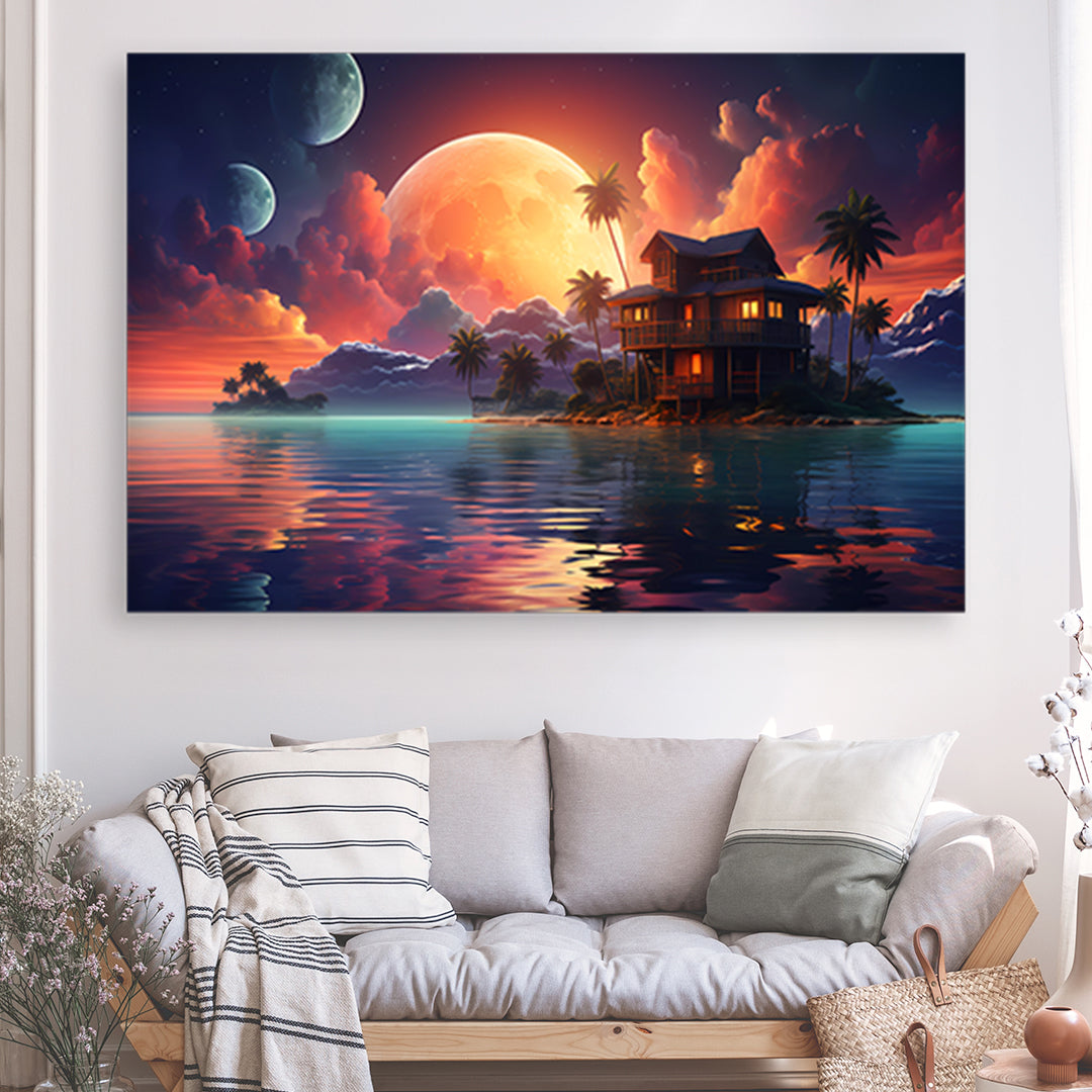 Tableau Havre Paradisiaque - Grand Format XXL | Mindstardust