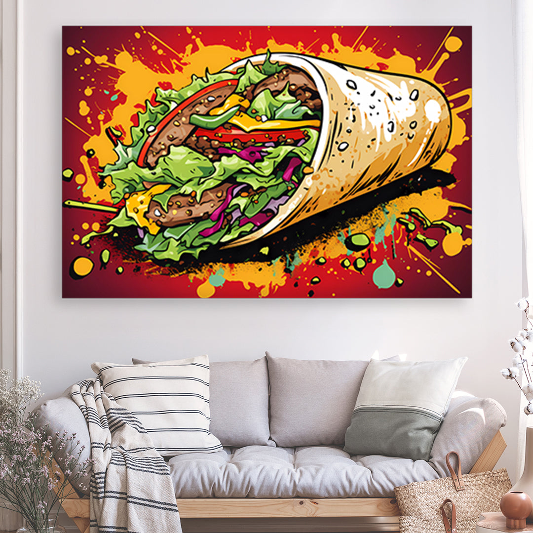 Tableau pour la cuisine - Burrito