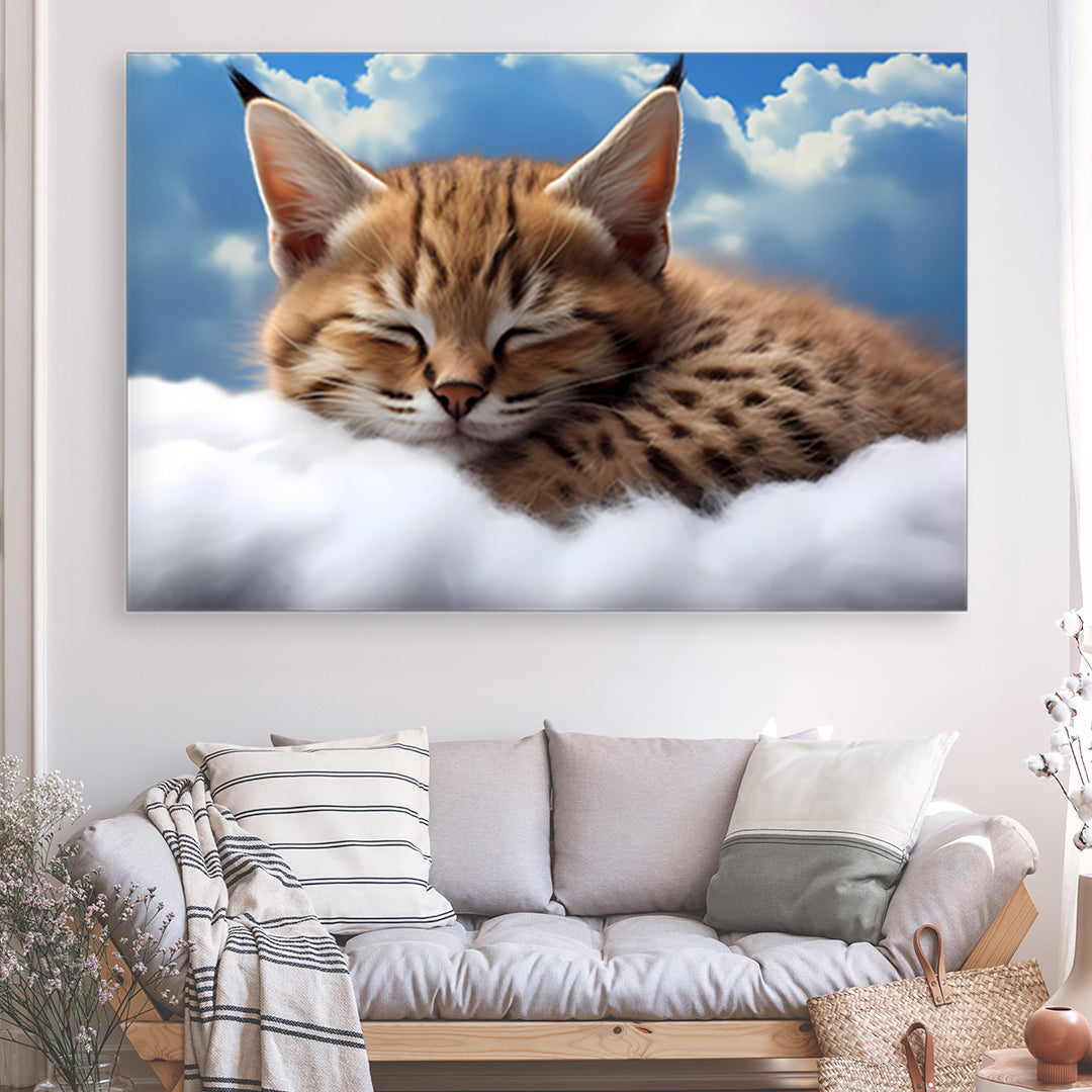 Tableau Lynx - Chambre Enfant - Très Grand Format XXL | Mindstardust