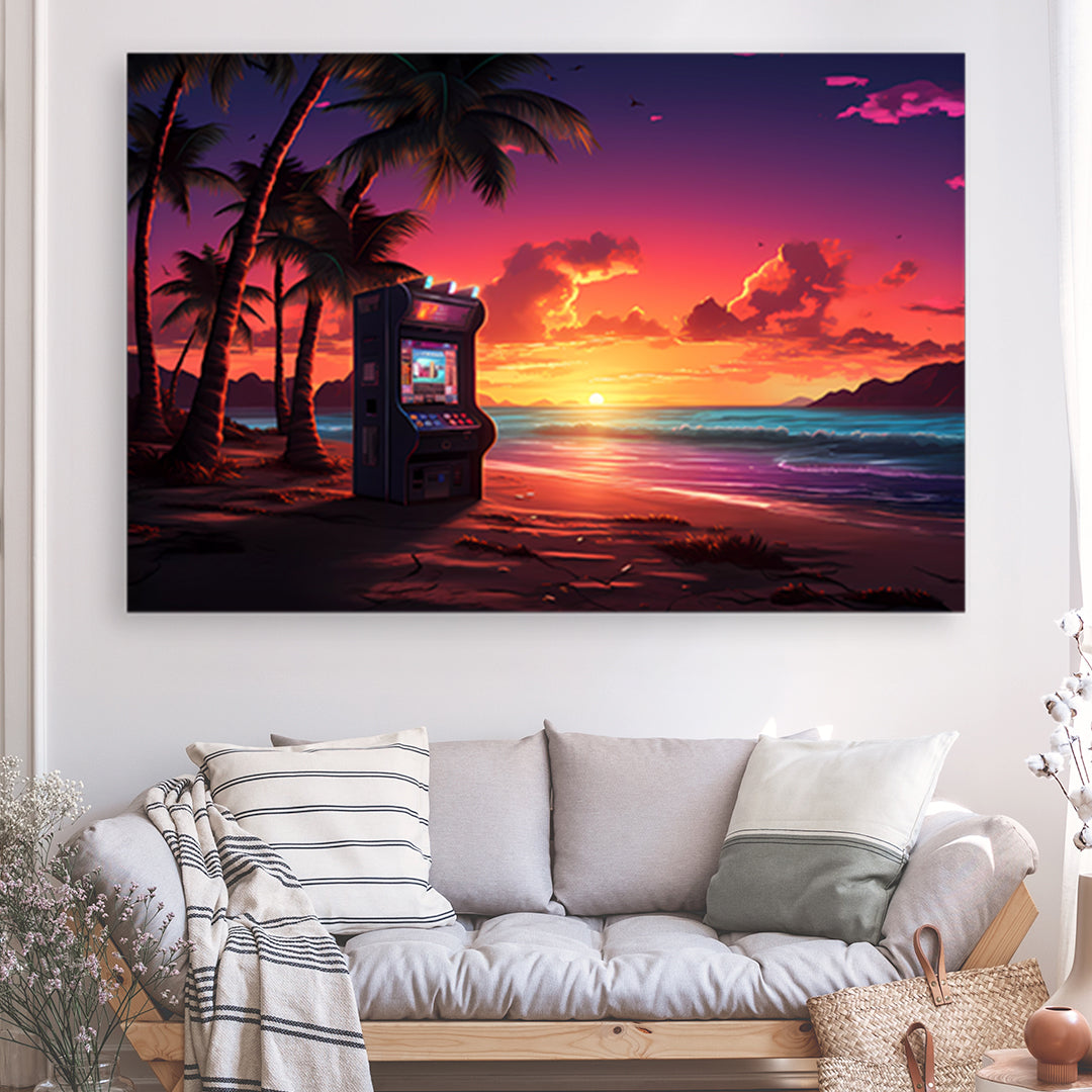 Tableau Arcade au Paradis - Grand Format XXL | Mindstardust
