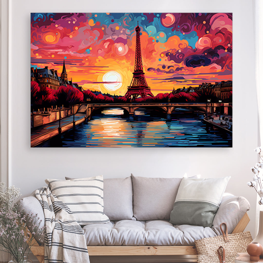 Tableau Pop Art Paris - Grand Format XXL | Mindstardust