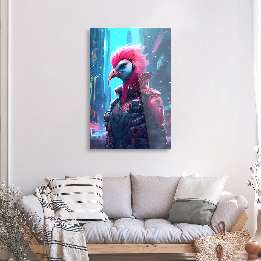 Tableau Gaming Flamingo - Verre Acrylique | Mindstardust