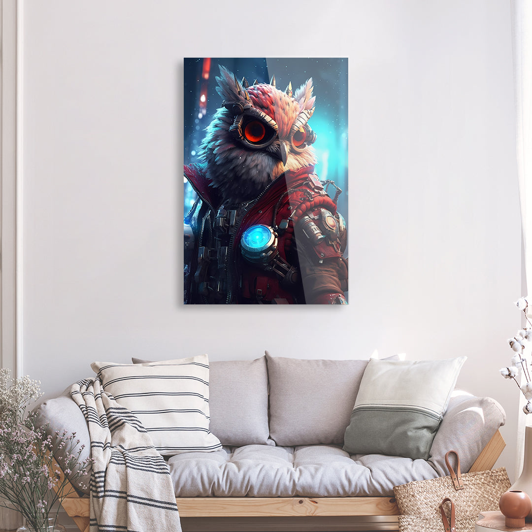Tableau Gaming Hibou - Verre Acrylique | Mindstardust