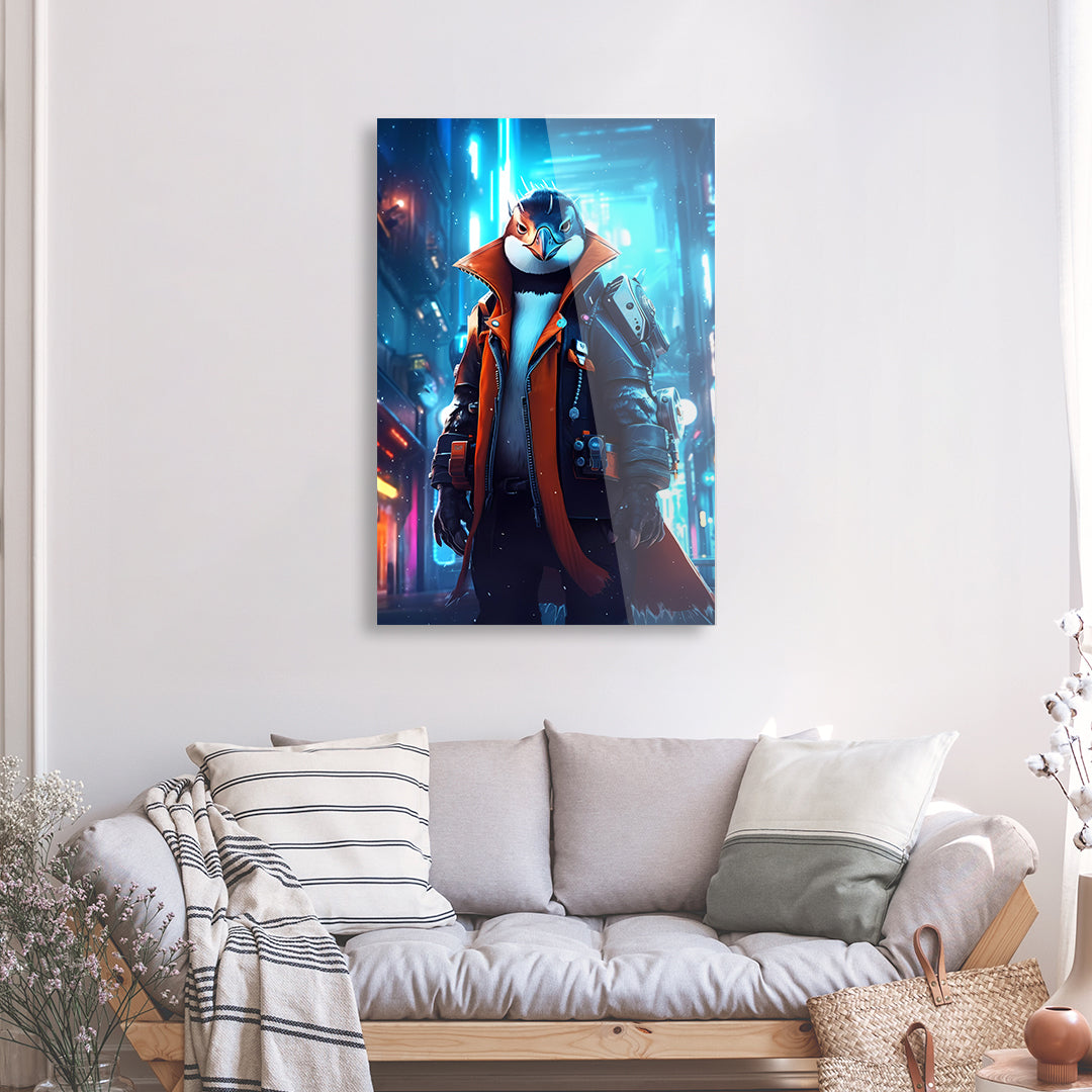 Tableau Gaming Pingouin - Verre Acrylique | Mindstardust