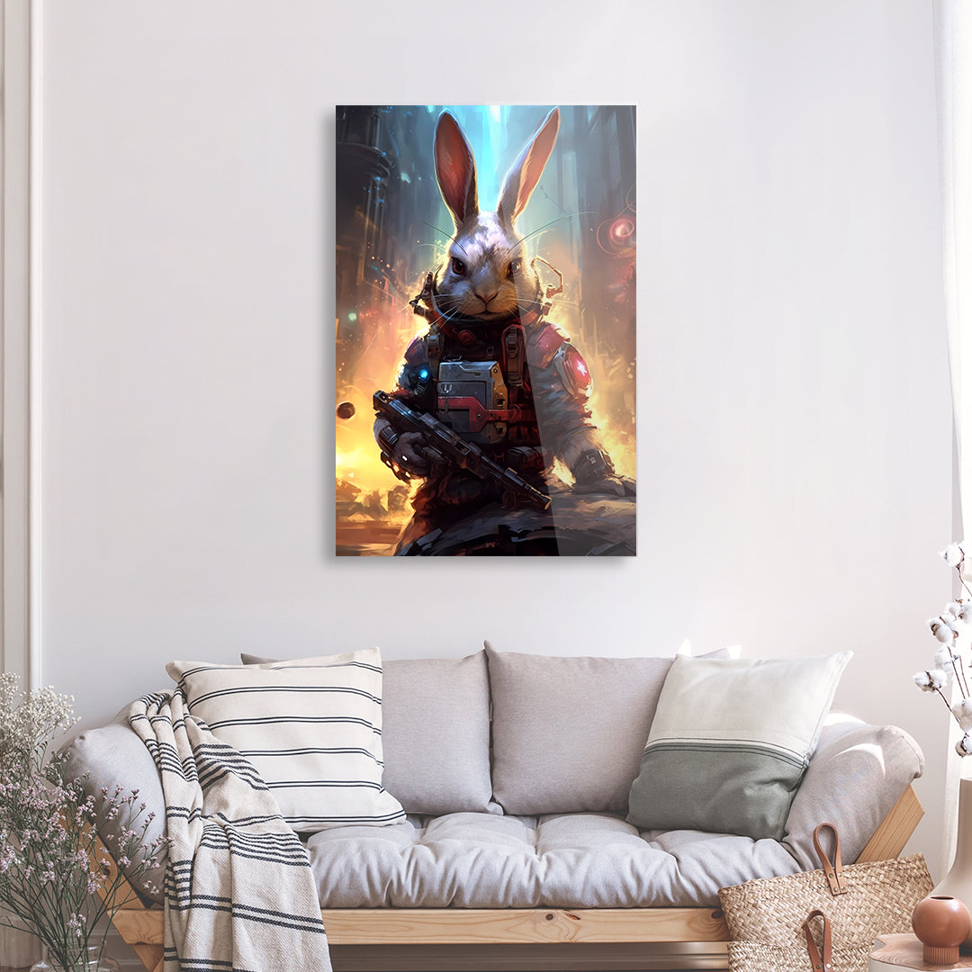 Tableau Gaming Lapin - Verre Acrylique | Mindstardust