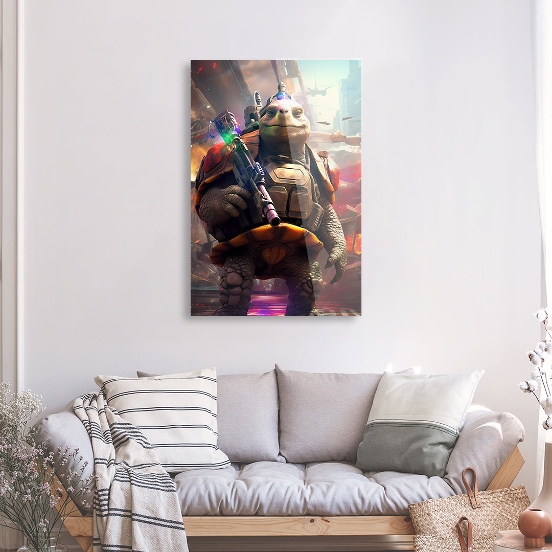 Tableau Gaming Tortue - Verre Acrylique | Mindstardust