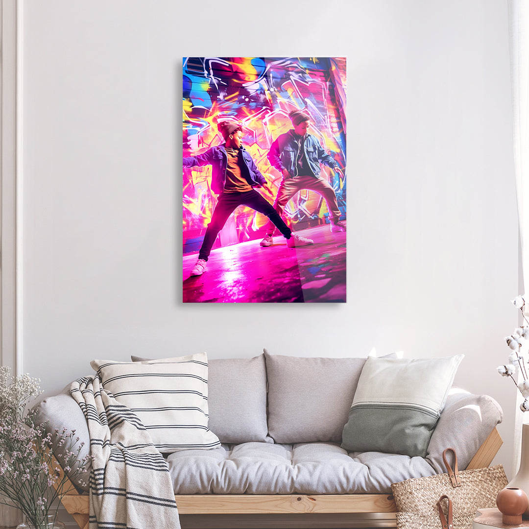Tableau Hip Hop Brothers - Verre Acrylique | Mindstardust