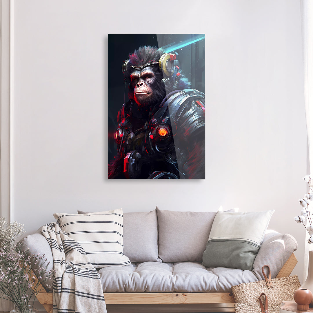 Tableau Gaming Gorille - Verre Acrylique | Mindstardust