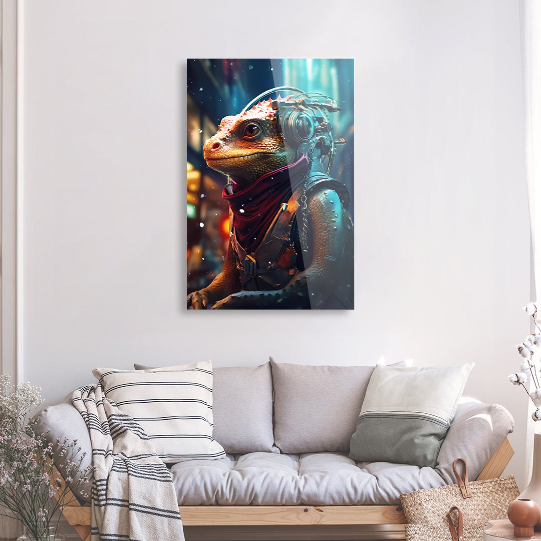 Tableau Gaming Lézard - Verre Acrylique | Mindstardust