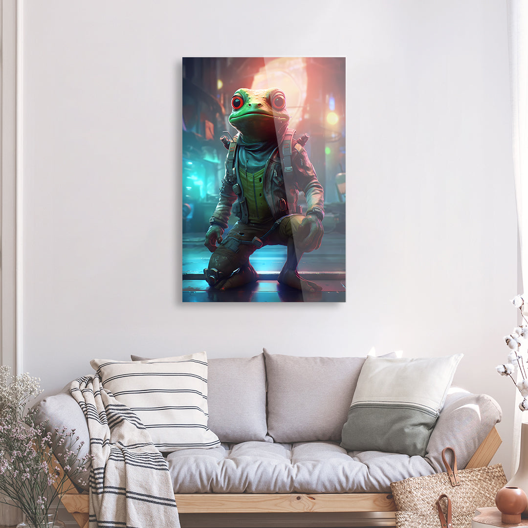 Tableau Gaming Grenouille - Verre Acrylique | Mindstardust