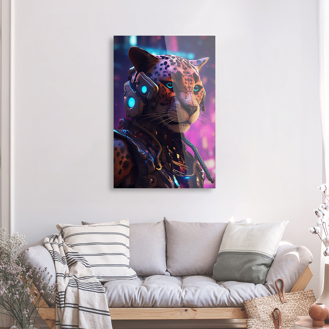 Tableau Gaming Guépard - Verre Acrylique | Mindstardust