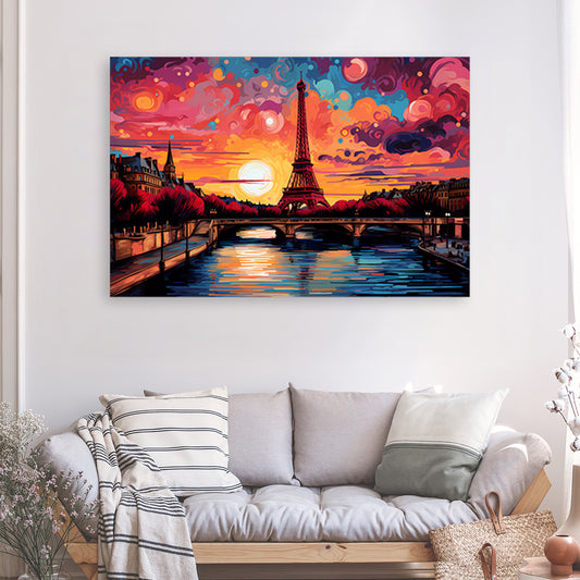 Tableau Pop Art Paris - Grand Format XXL | Mindstardust