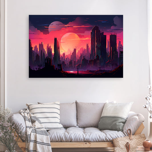 Tableau Nuances Cosmopolites - Grand Format XXL | Mindstardust