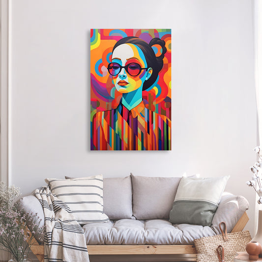Tableau - Portrait de femme élégante et désinvolte
